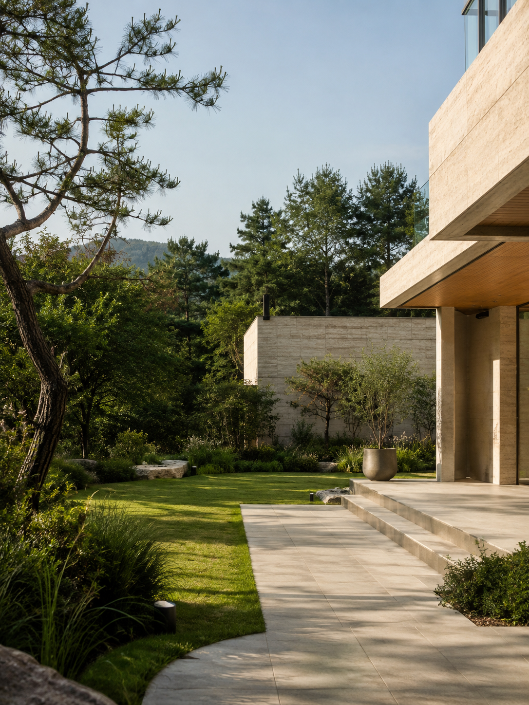 Pyeongchang Villa — garden view